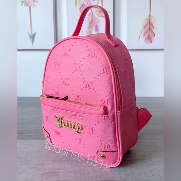 JUICY COUTURE Bag Mini Backpack with Pullout Pouch - Pink - Picture 2 of 8